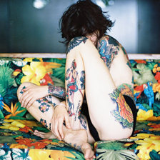 Схема вышивки «тату»