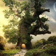 Схема вышивки «Сказочное дерево»