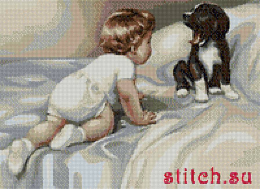 мальчик с собакой - 1 - предпросмотр