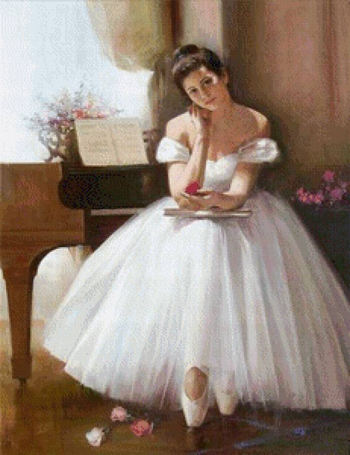 балерина - живопись - предпросмотр