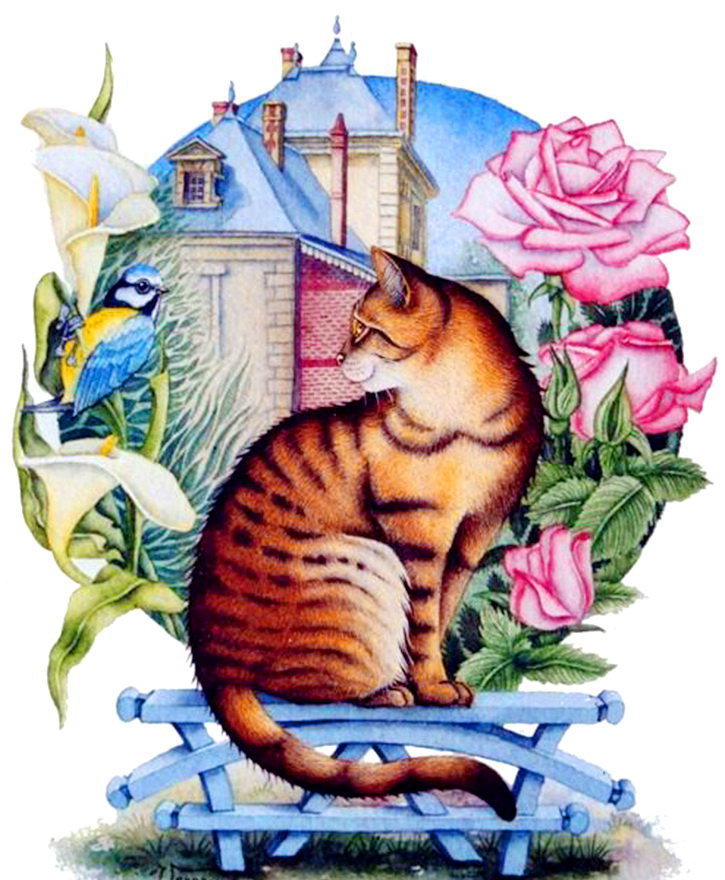 Серия "Городские коты" - кошки - оригинал