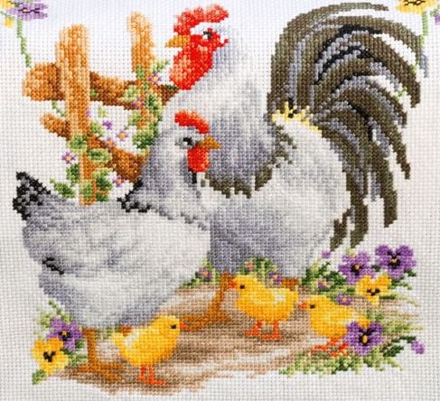 Slepačia rodinka - vtáctvo - оригинал