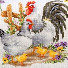 Схема вышивки «Slepačia rodinka»