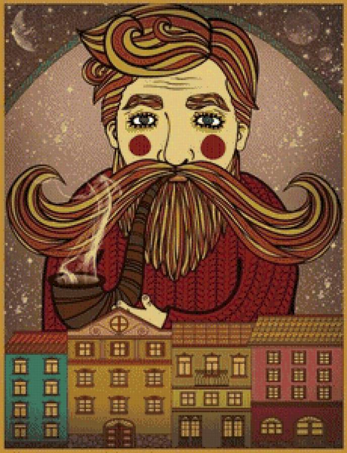 Хранитель - хранитель, трубка, город, вечер - предпросмотр