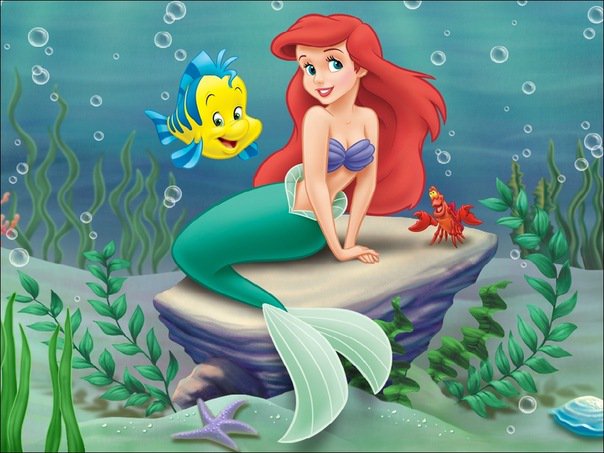 Ариэль - мультфильмы, русалочка, дисней, для детей, ариэль, детское - оригинал