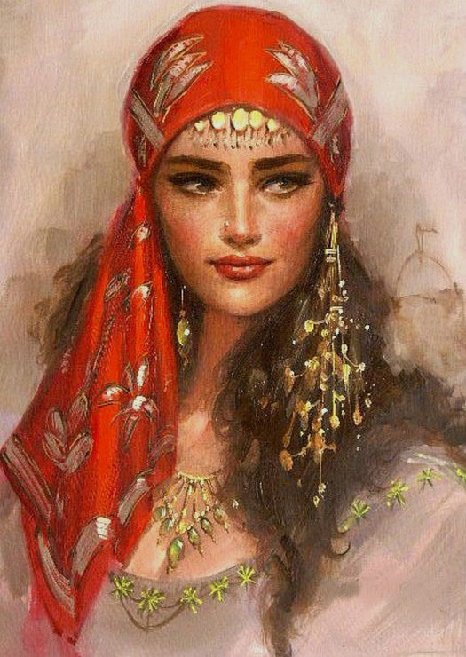 серия ,,женщины" - женщина.цыганка - оригинал