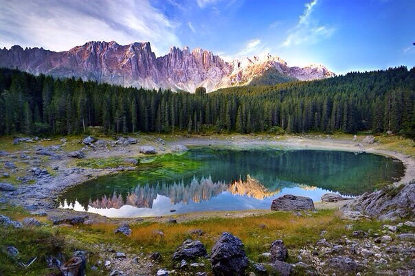 Озеро Карецца, Италия - оригинал