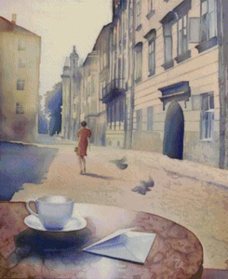 Львів. Мовчазний лист - города, за картиною олени королюк - предпросмотр