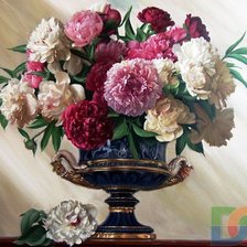 пионы в вазе