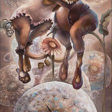 Схема вышивки «Cat's in love»