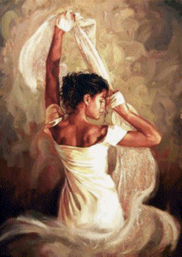 Девушка в танце - танец, девушка, испанка - предпросмотр