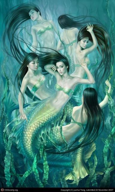 русалки - женские образы, фэнтези, русалки - оригинал