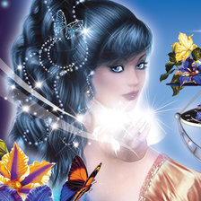 Схема вышивки «волшебница»