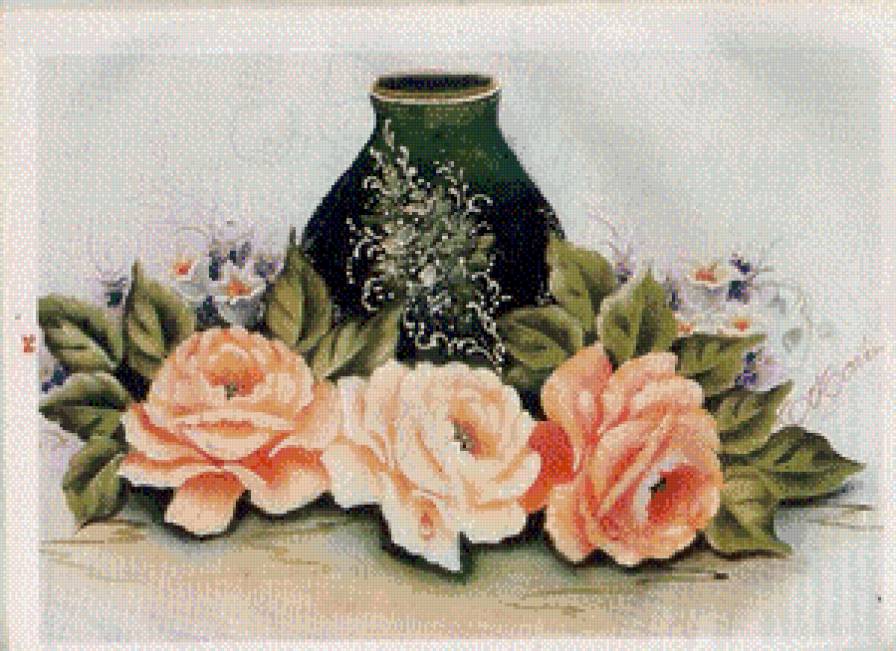 серия "розы" - цветы.розы.ваза - предпросмотр