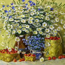 Схема вышивки «цветы»