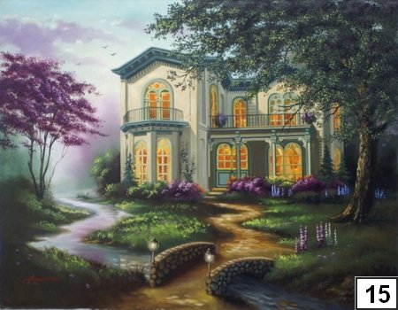 прекрасный дом - дом, пейзаж, жилье - оригинал