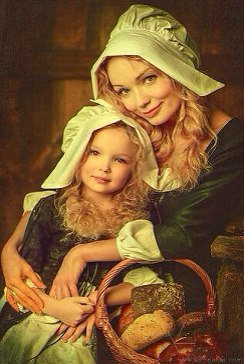 Мама с дочкой - люди - оригинал