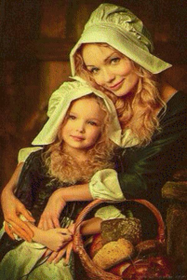 Мама с дочкой - люди - предпросмотр