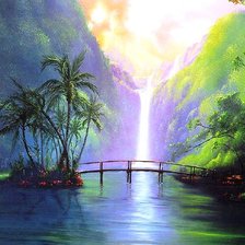 Схема вышивки «водопад»