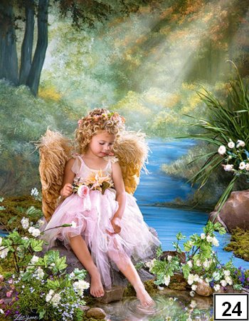 маленький ангелочек - девочка, дети, ангел, природа, пейзаж - оригинал