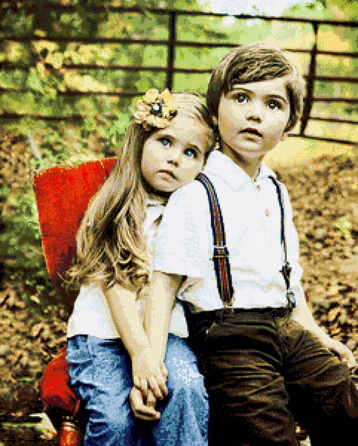 дети - пара, девочка, мальчик - предпросмотр