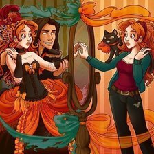 Схема вышивки «Отражение»