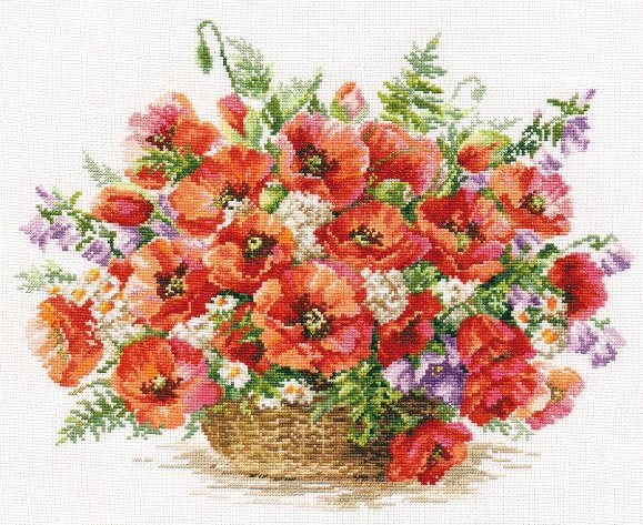 корзина маков - оригинал