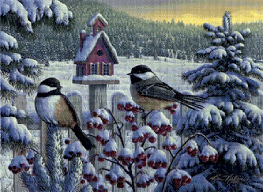 №686716 - птицы.пейзаж - предпросмотр