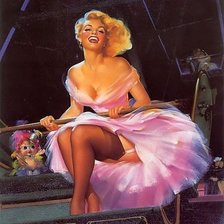 Схема вышивки «Мэрлин Монро»