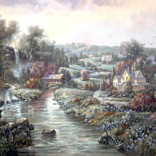 Схема вышивки «дом»