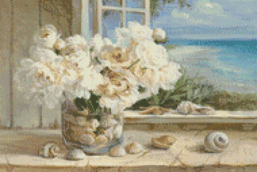 пионы у моря - предпросмотр