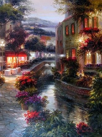 пейзаж - пейзаж, дом - оригинал