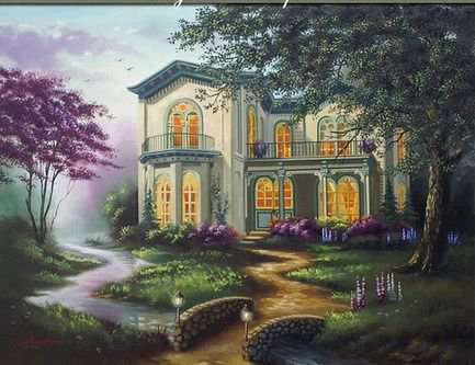 Серия домики - пейзаж, природа - оригинал