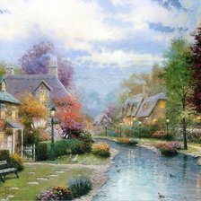 Схема вышивки «дом»