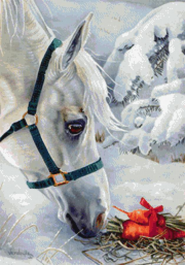 Сюрприз - зима, лошадь - предпросмотр