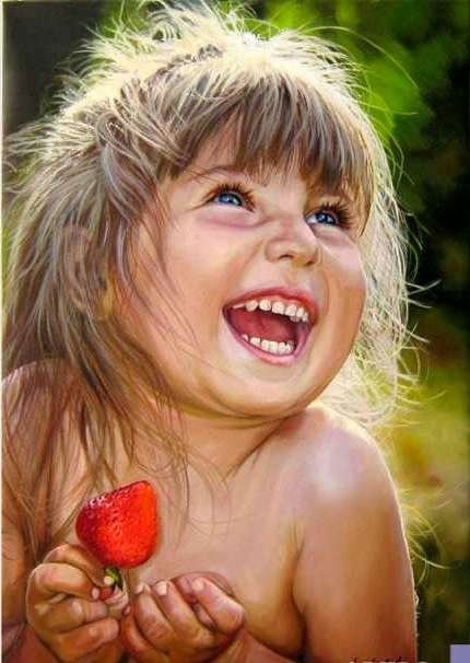 Детство. - дети, девочка, смех - оригинал