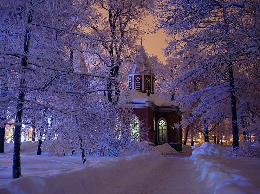 Церковь в Питере - санкт-петербург, зима, церковь, город, природа, снег - оригинал
