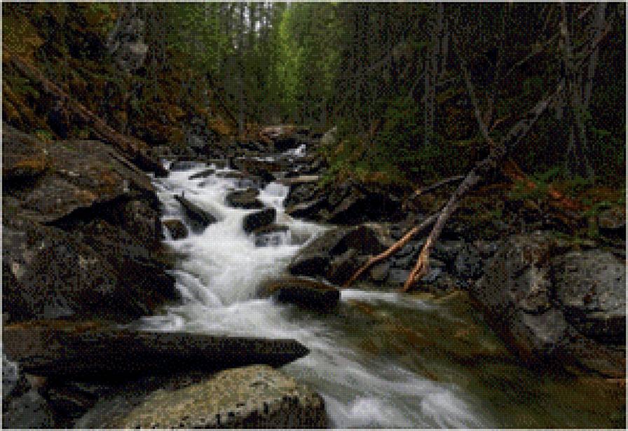 водопад - река водопад лес - предпросмотр