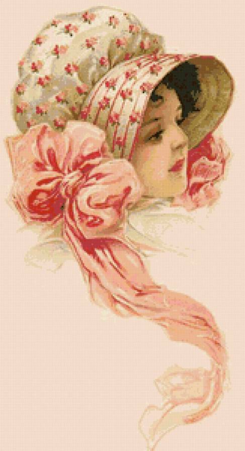 Винтажные дамы - ретро открытка - предпросмотр