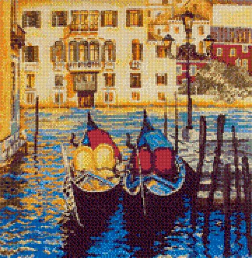 Вечерняя Венеция - венеция, гондола, вечер, италия - предпросмотр