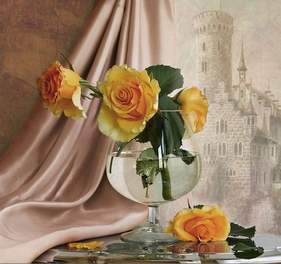 №690636 - розы, натюрморт - оригинал