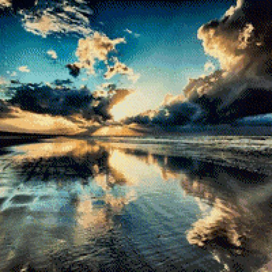 №690640 - пейзаж, море, облака - предпросмотр