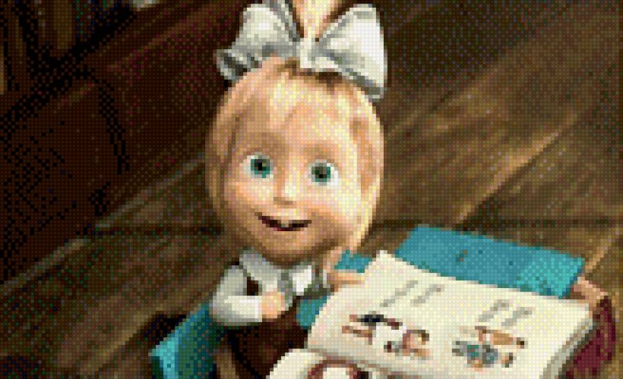 Маша - мультгерой, дети, картина - предпросмотр