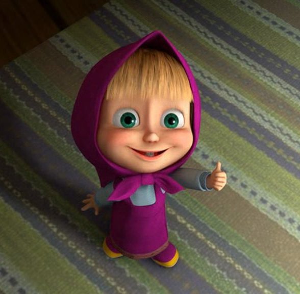 Маша - мультгерой, дети, картина - оригинал