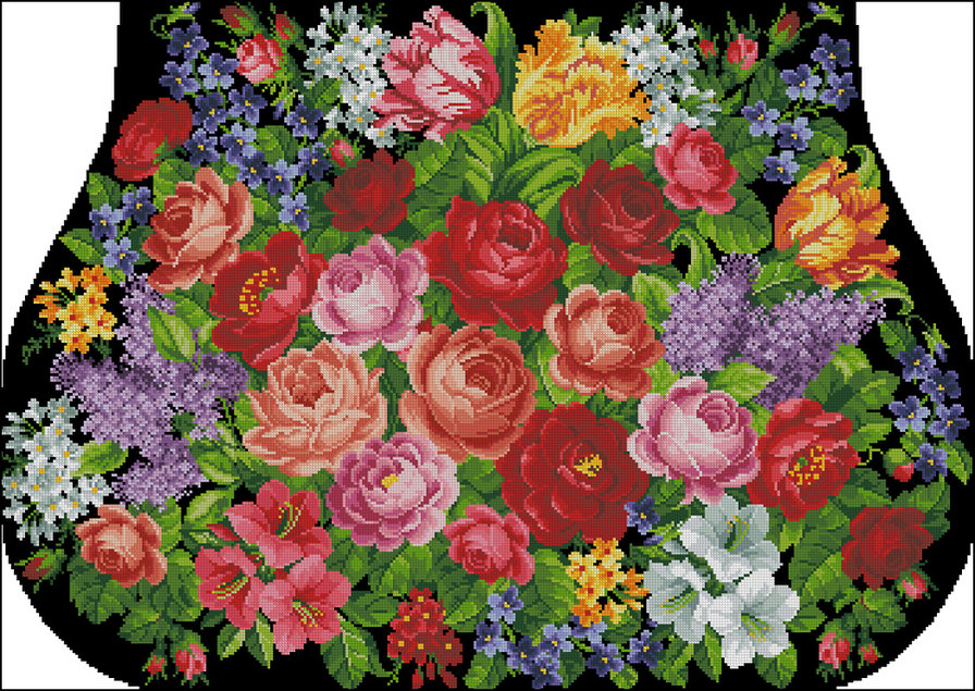 цветы - цветы, лилии, сирень, розы - оригинал