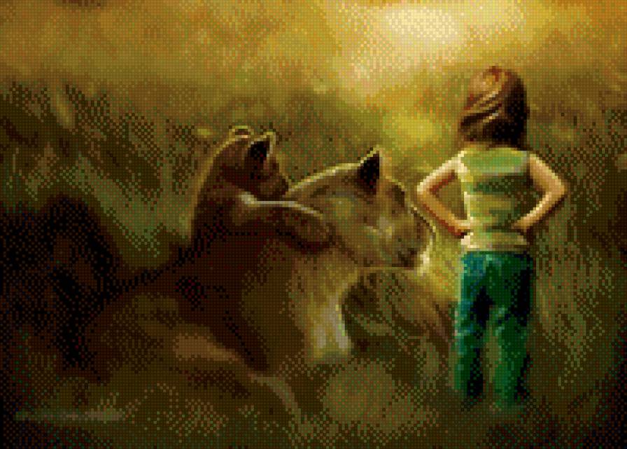 мир - львица, животные, ребенок, спокойствие, львенок - предпросмотр