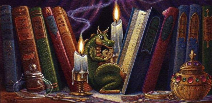 Книга магии дракона. Сказочная библиотека. Волшебная библиотека. Сказочные книги на полке. Книга дракона.