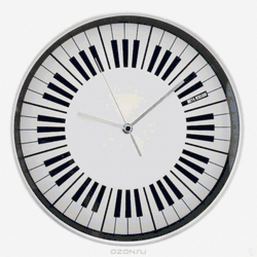 часы с клавишами - часы - предпросмотр