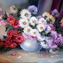 Схема вышивки «цветы»