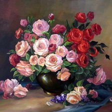 Схема вышивки «цветы»